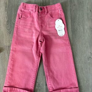 Vibrant Pink Kids Jeans